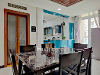 3BHK Dining and Kitchen of Sakshar Homes TrustedStay Service Apartment in Gachibowli Hyderabad